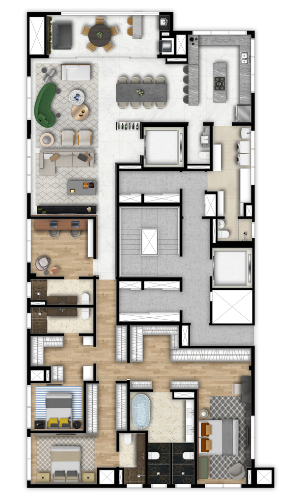 Apartamento, 3 quartos, 161 m² - Foto 57