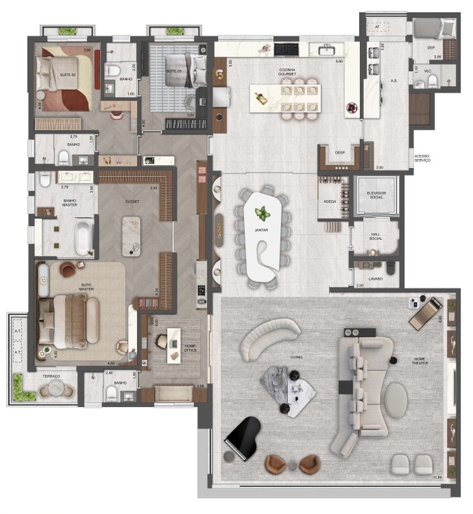 Apartamento, 4 quartos, 700 m² - Foto 27