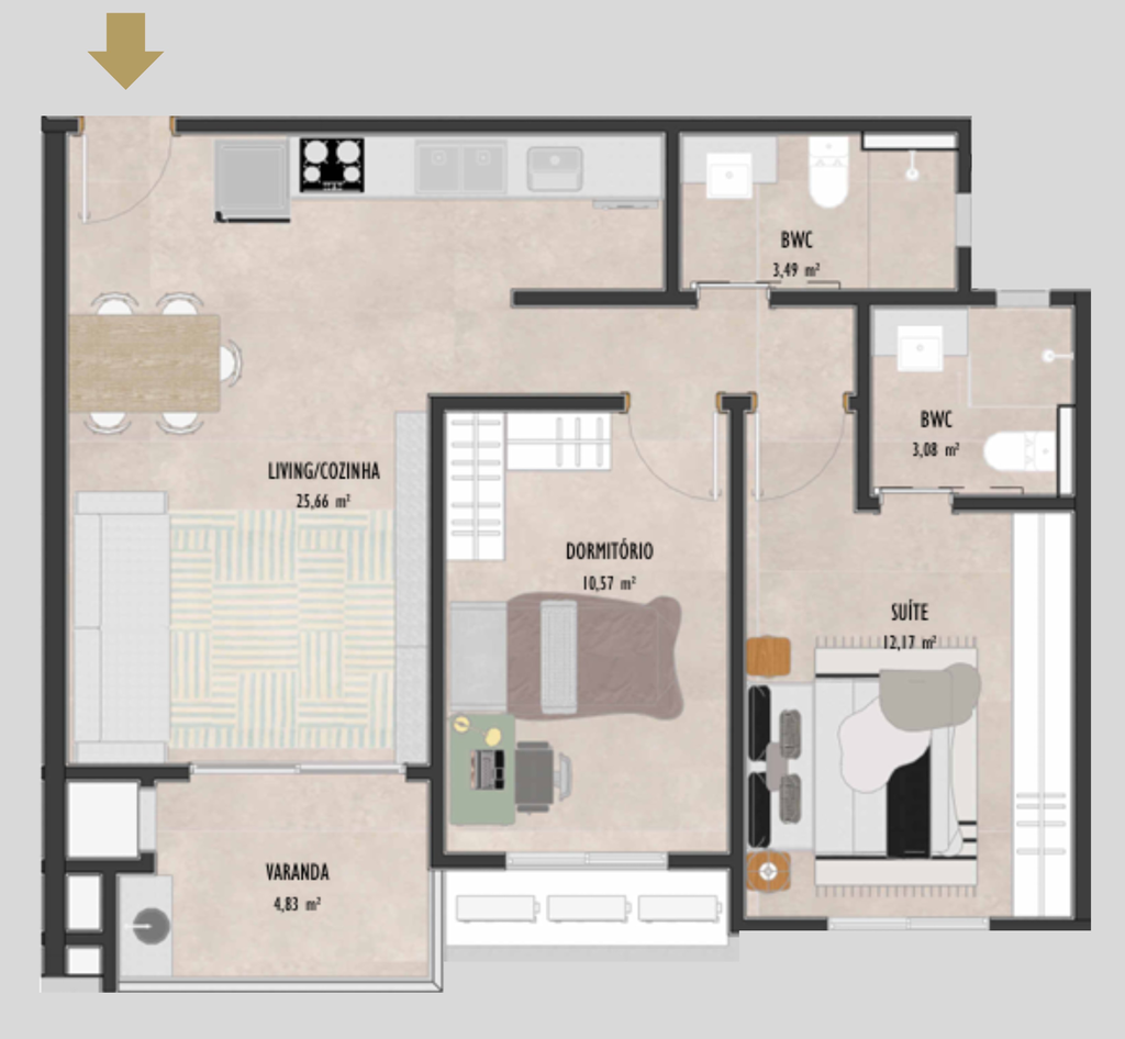 Apartamento, 3 quartos, 94 m² - Foto 78
