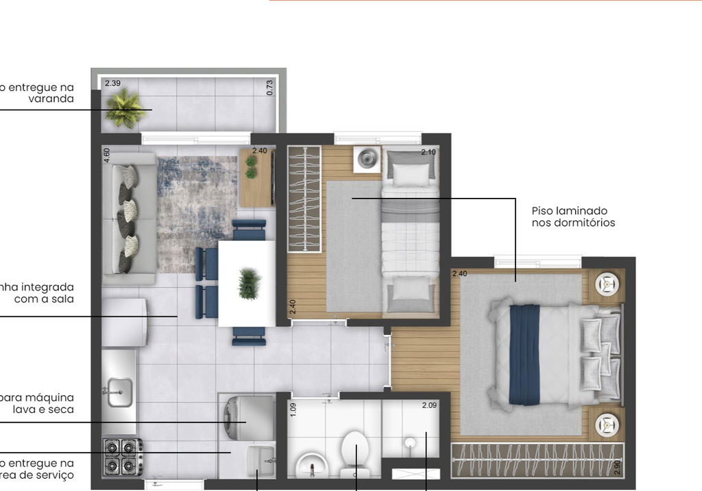 Apartamento, 2 quartos, 31 m² - Foto 23