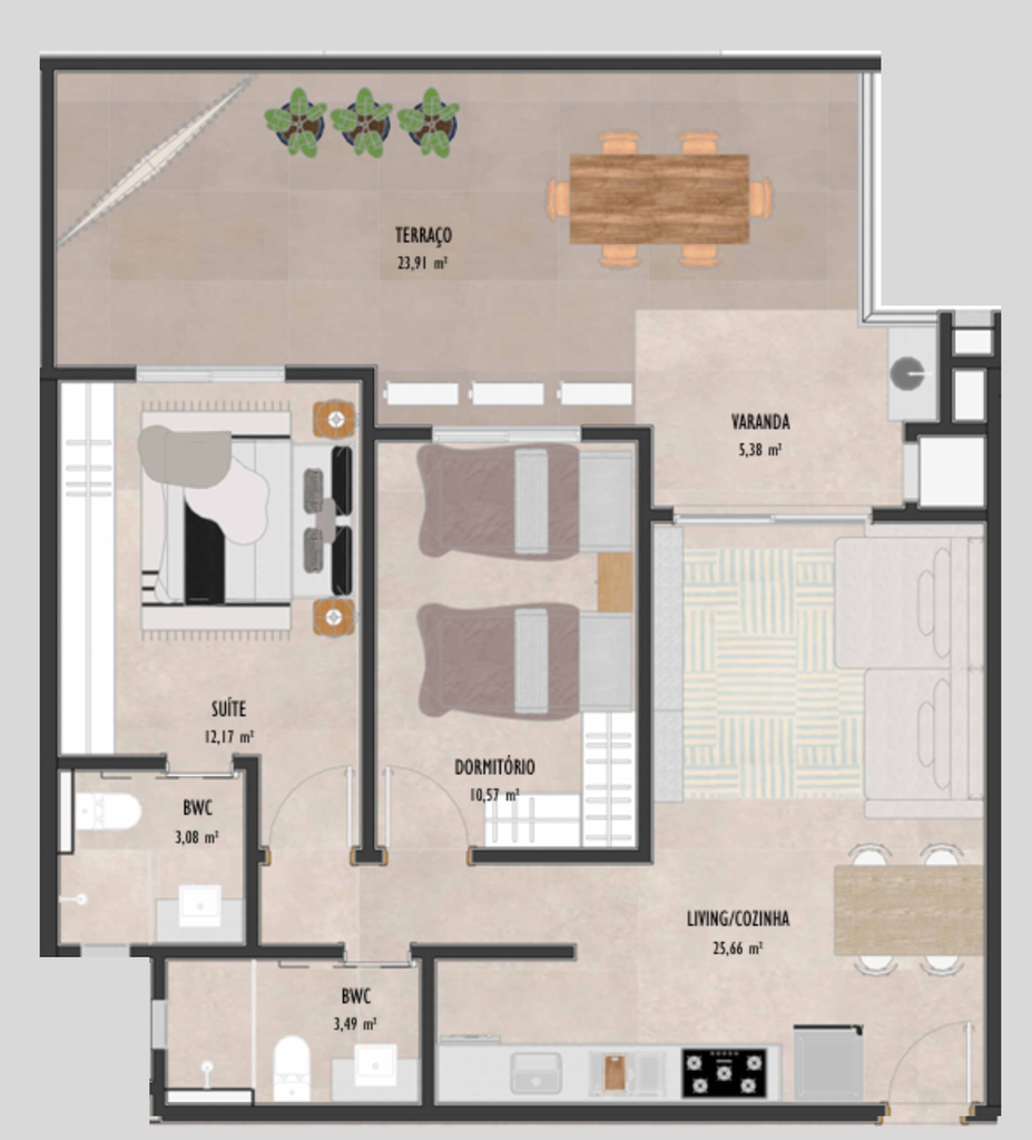 Apartamento, 3 quartos, 94 m² - Foto 93