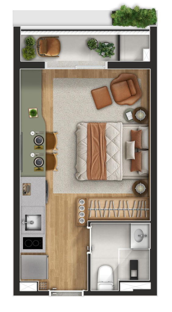 Apartamento, 1 quarto, 33 m² - Foto 13