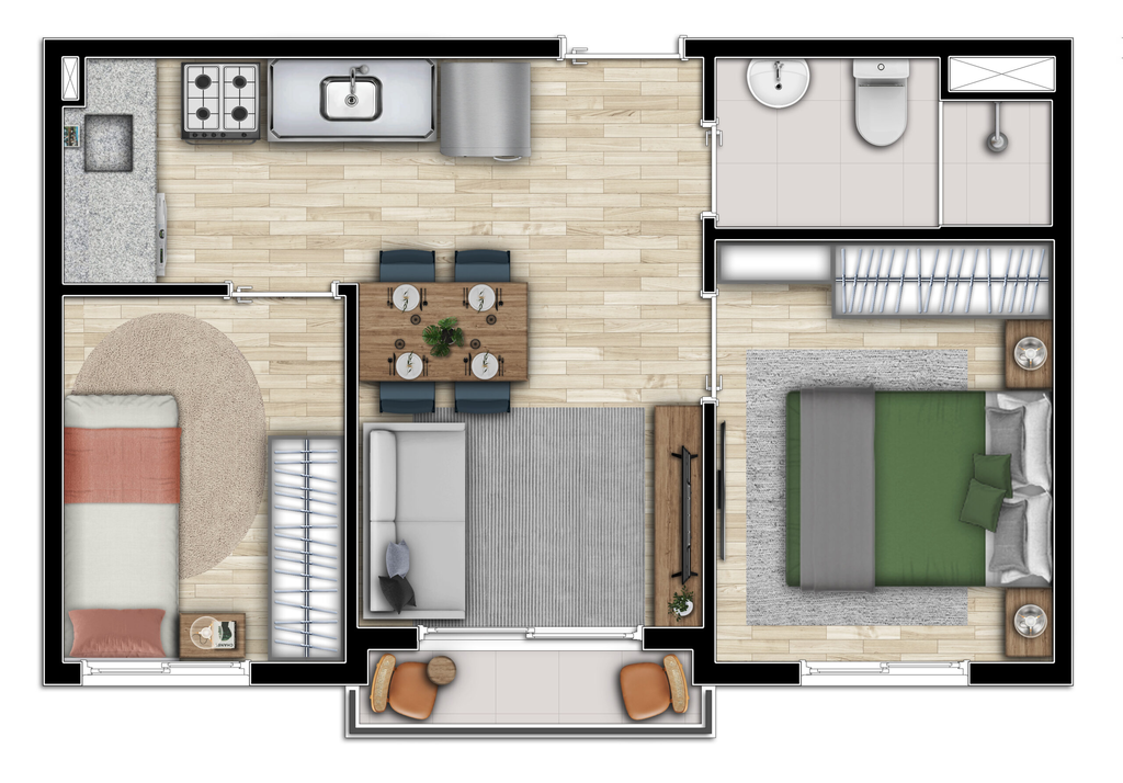 Apartamento, 1 quarto, 25 m² - Foto 28