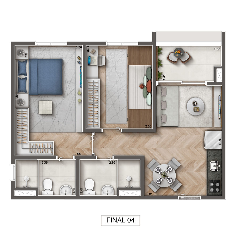Apartamento, 1 quarto, 33 m² - Foto 31