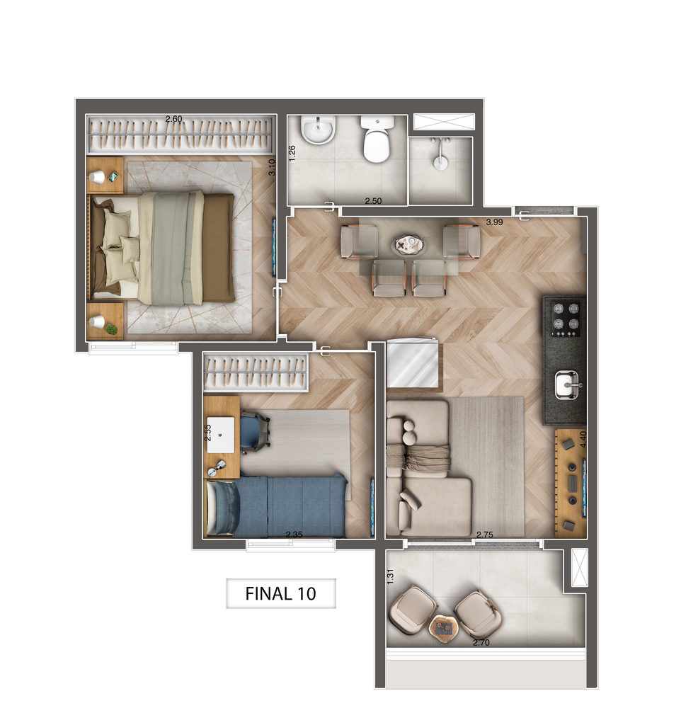 Apartamento, 1 quarto, 33 m² - Foto 35