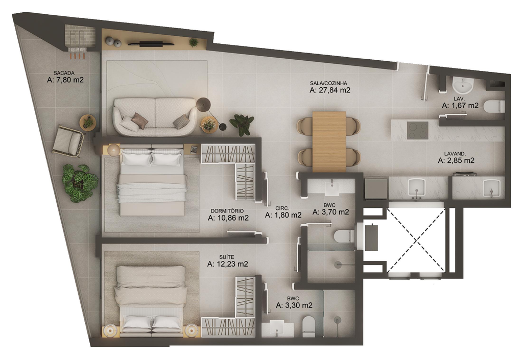 Apartamento, 4 quartos, 117 m² - Foto 29