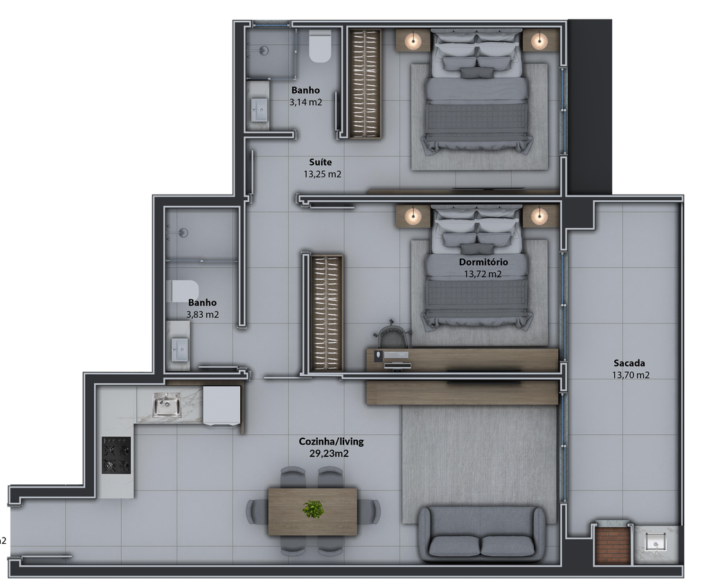 Apartamento, 2 quartos, 81 m² - Foto 65