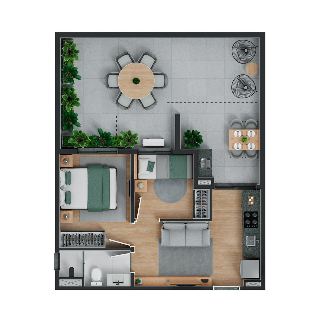 Apartamento, 2 quartos, 37 m² - Foto 35