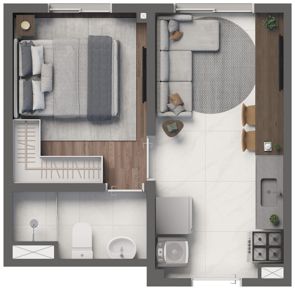 Apartamento, 1 quarto, 24 m² - Foto 28
