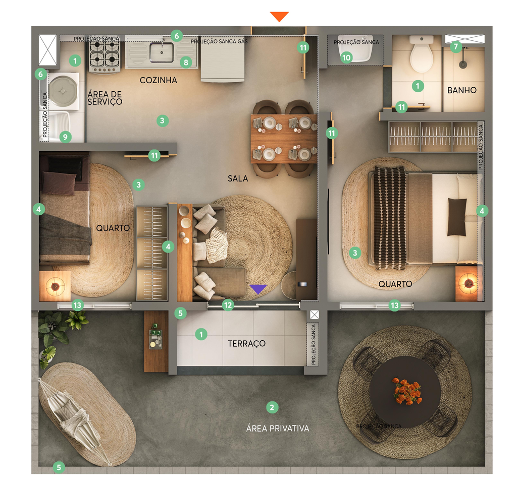 Apartamento, 2 quartos, 35 m² - Foto 19