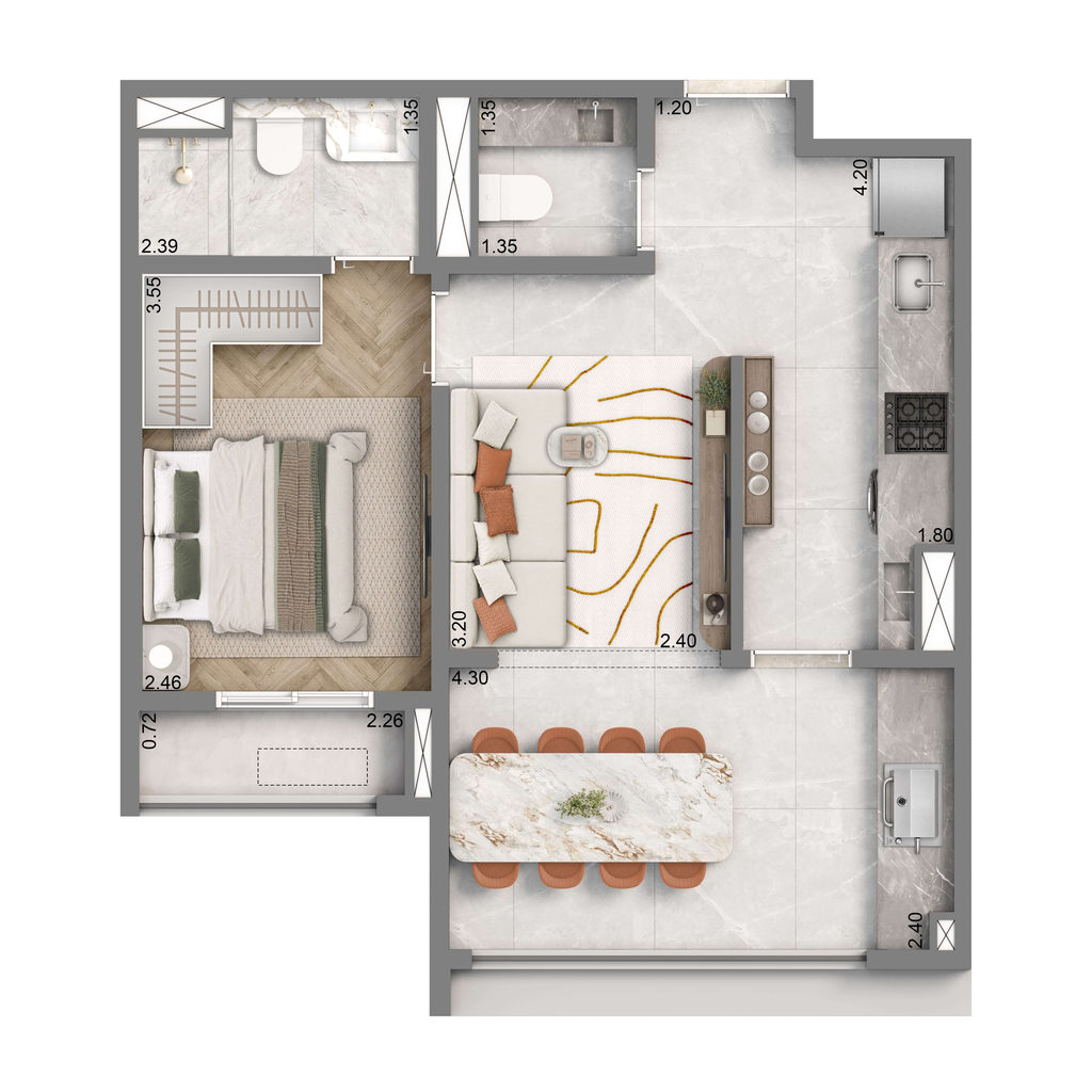 Apartamento, 2 quartos, 92 m² - Foto 17