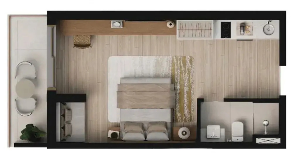 Apartamento, 1 quarto, 27 m² - Foto 54