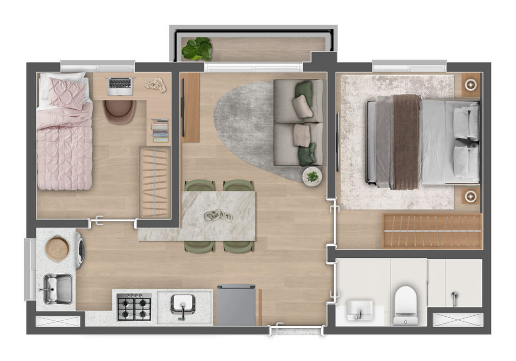 Apartamento, 1 quarto, 24 m² - Foto 14