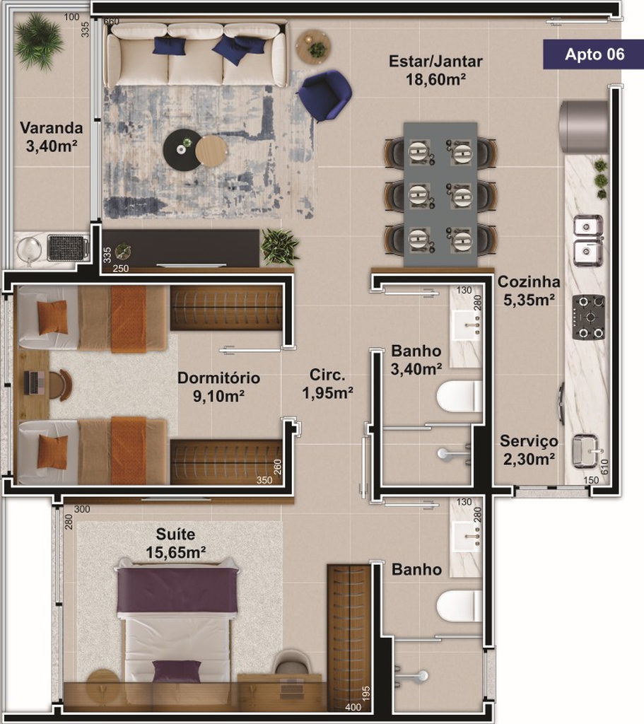 Apartamento, 2 quartos, 62 m² - Foto 33