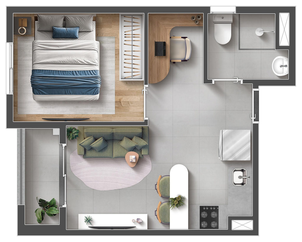 Apartamento, 1 quarto, 29 m² - Foto 31