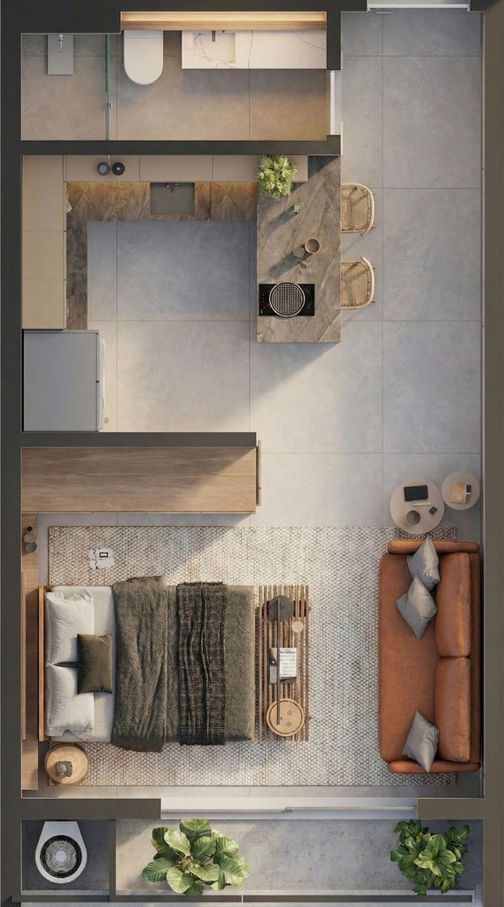 Apartamento, 1 quarto, 30 m² - Foto 52