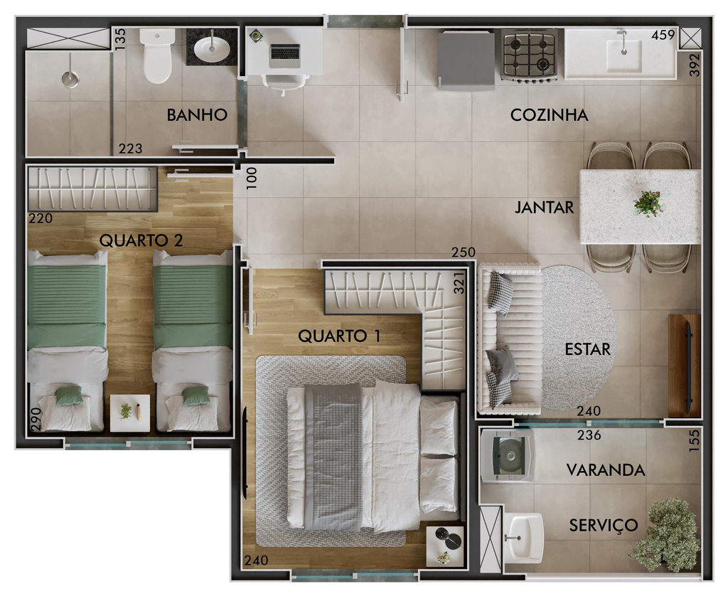 Apartamento, 3 quartos, 62 m² - Foto 23