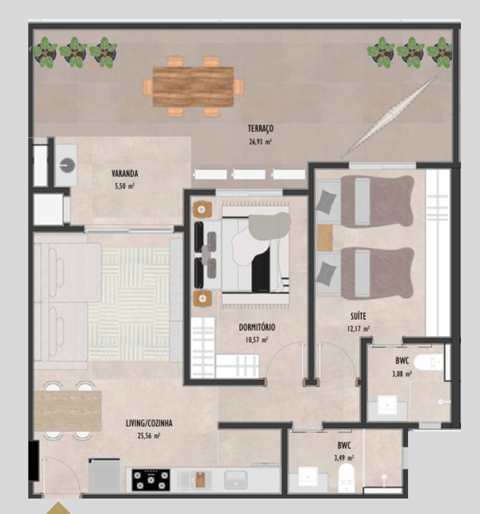 Apartamento, 3 quartos, 94 m² - Foto 94