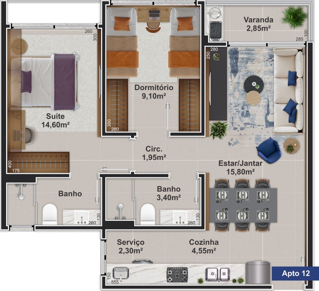 Apartamento, 2 quartos, 62 m² - Foto 27