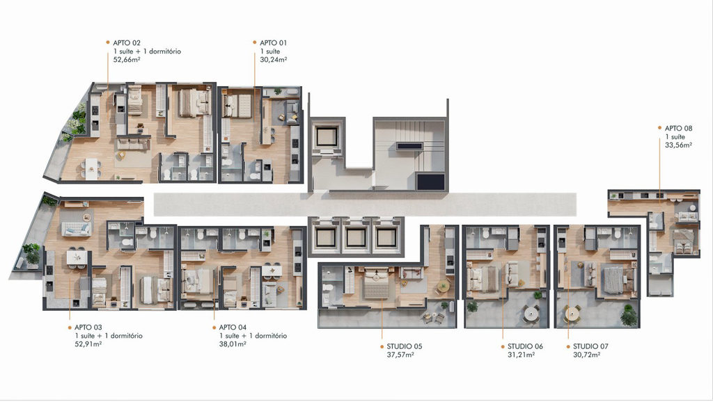 Apartamento, 1 quarto, 30 m² - Foto 21