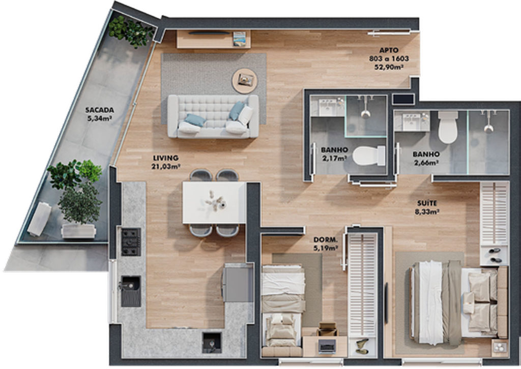 Apartamento, 1 quarto, 30 m² - Foto 45