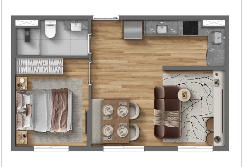 Apartamento, 2 quartos, 32 m² - Foto 26