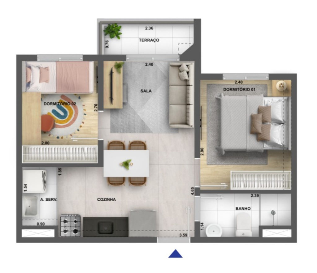 Apartamento, 2 quartos, 32 m² - Foto 20