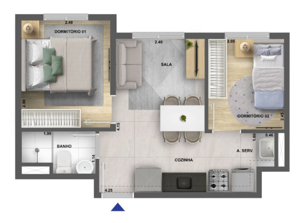 Apartamento, 2 quartos, 32 m² - Foto 18
