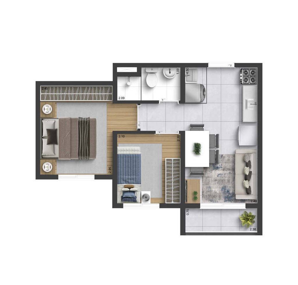 Apartamento, 1 quarto, 26 m² - Foto 23