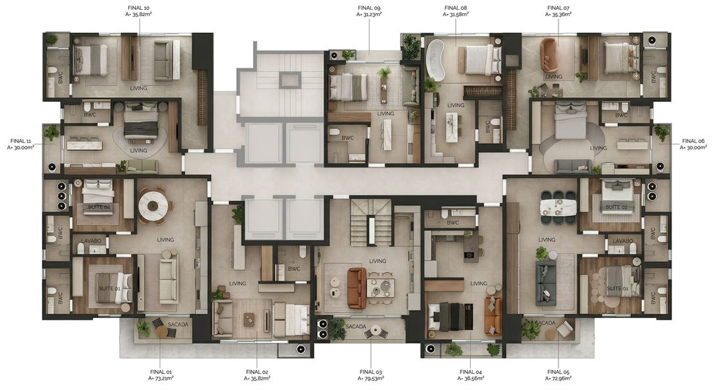 Apartamento, 1 quarto, 30 m² - Foto 51