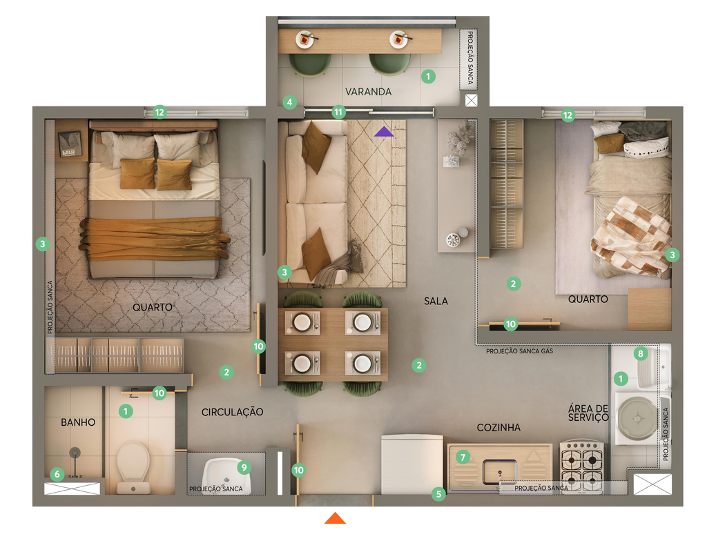 Apartamento, 2 quartos, 35 m² - Foto 18