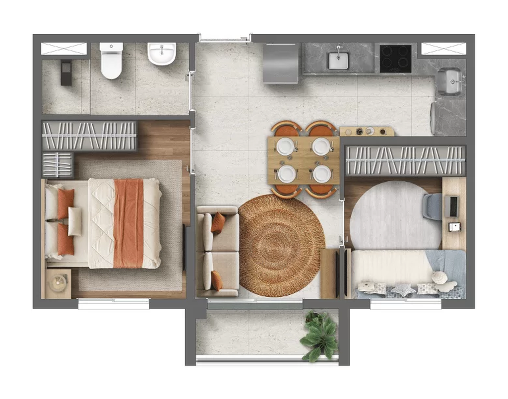 Apartamento, 2 quartos, 32 m² - Foto 28