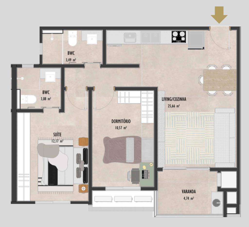 Apartamento, 3 quartos, 94 m² - Foto 82