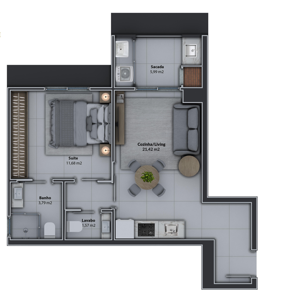 Apartamento, 2 quartos, 81 m² - Foto 57
