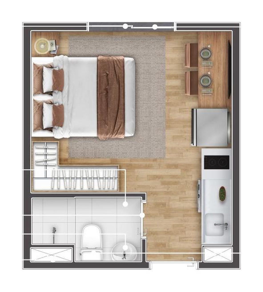Apartamento, 1 quarto, 40 m² - Foto 17