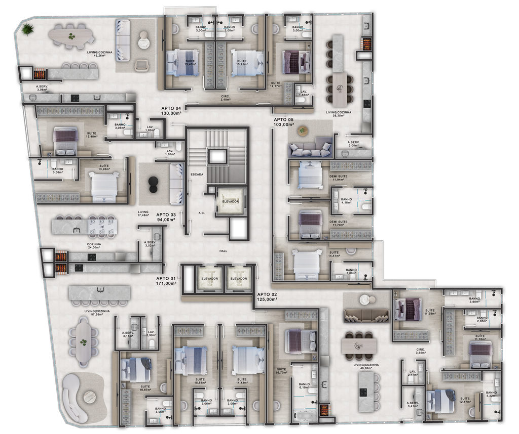 Apartamento, 3 quartos, 130 m² - Foto 26