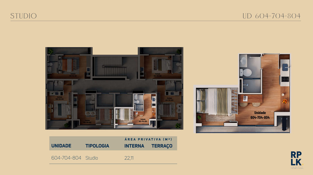 Planta - Unidade 604-704-804