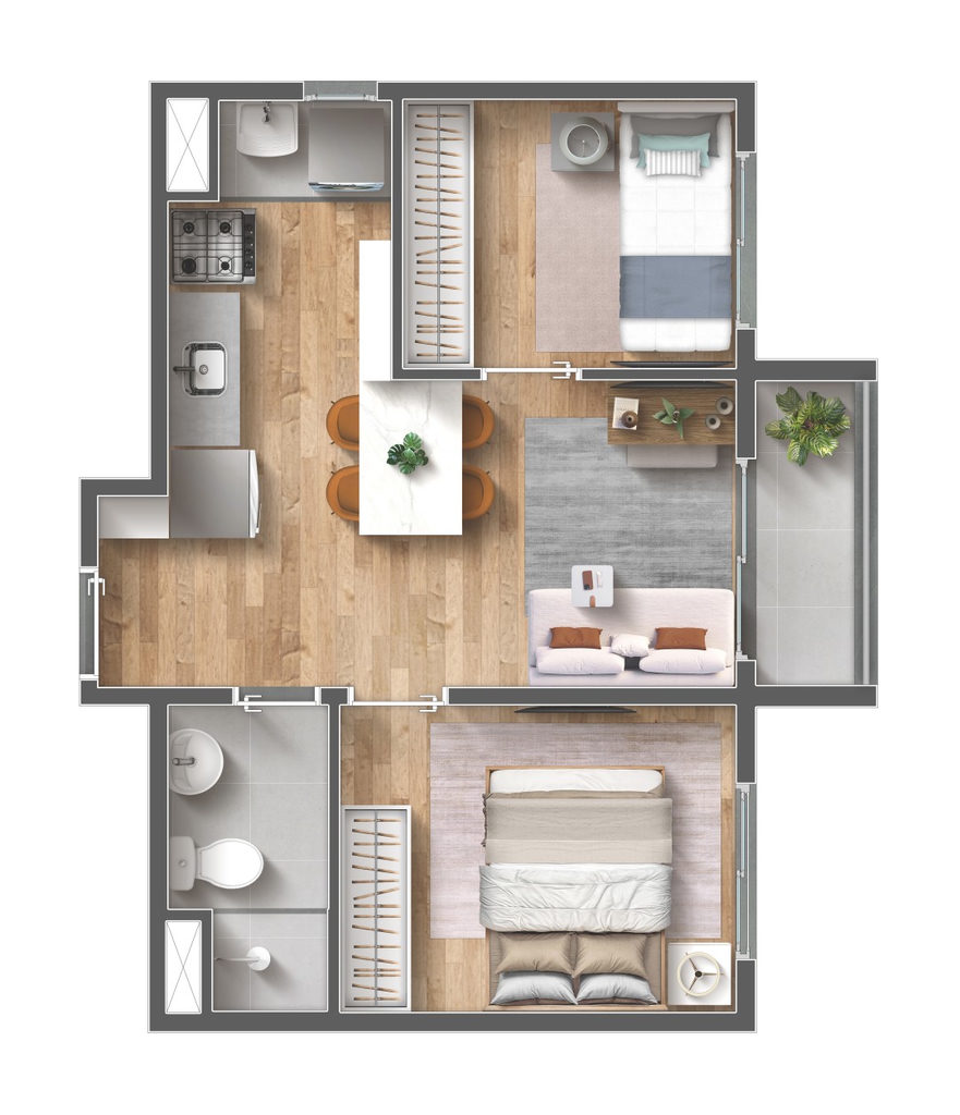 Apartamento, 2 quartos, 38 m² - Foto 21