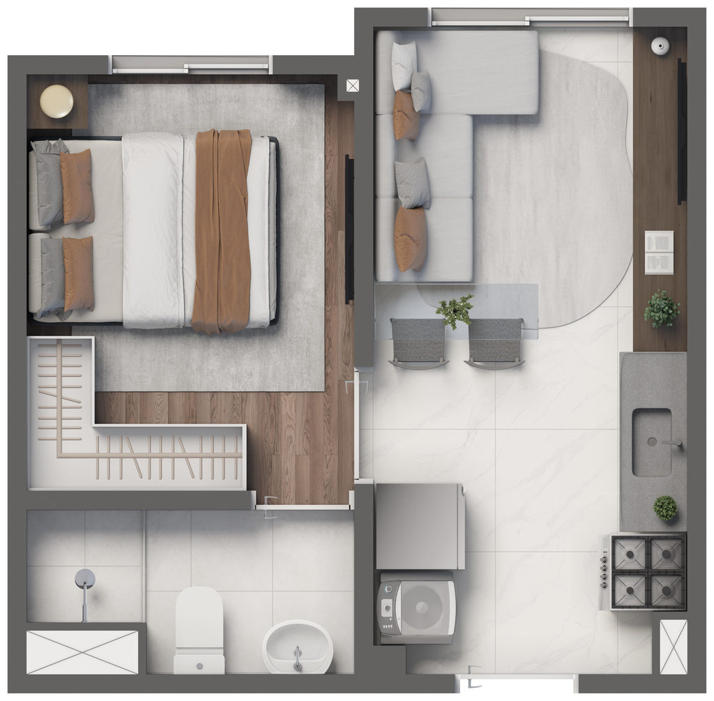 Apartamento, 1 quarto, 24 m² - Foto 31
