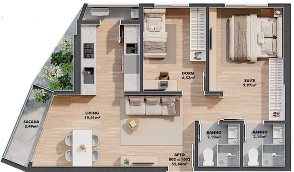Apartamento, 1 quarto, 30 m² - Foto 44