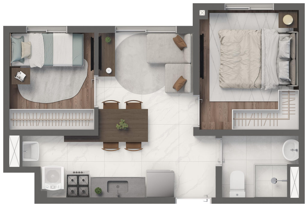Apartamento, 1 quarto, 24 m² - Foto 33