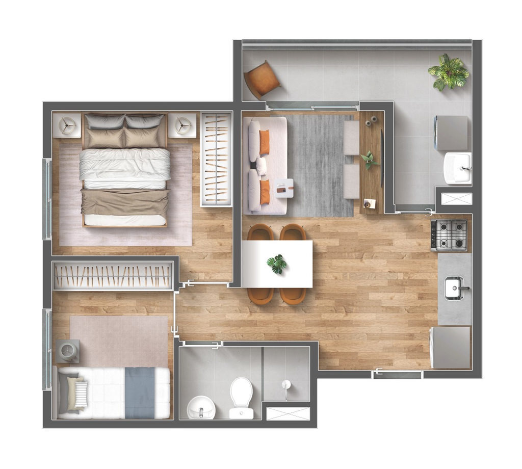 Apartamento, 2 quartos, 38 m² - Foto 22