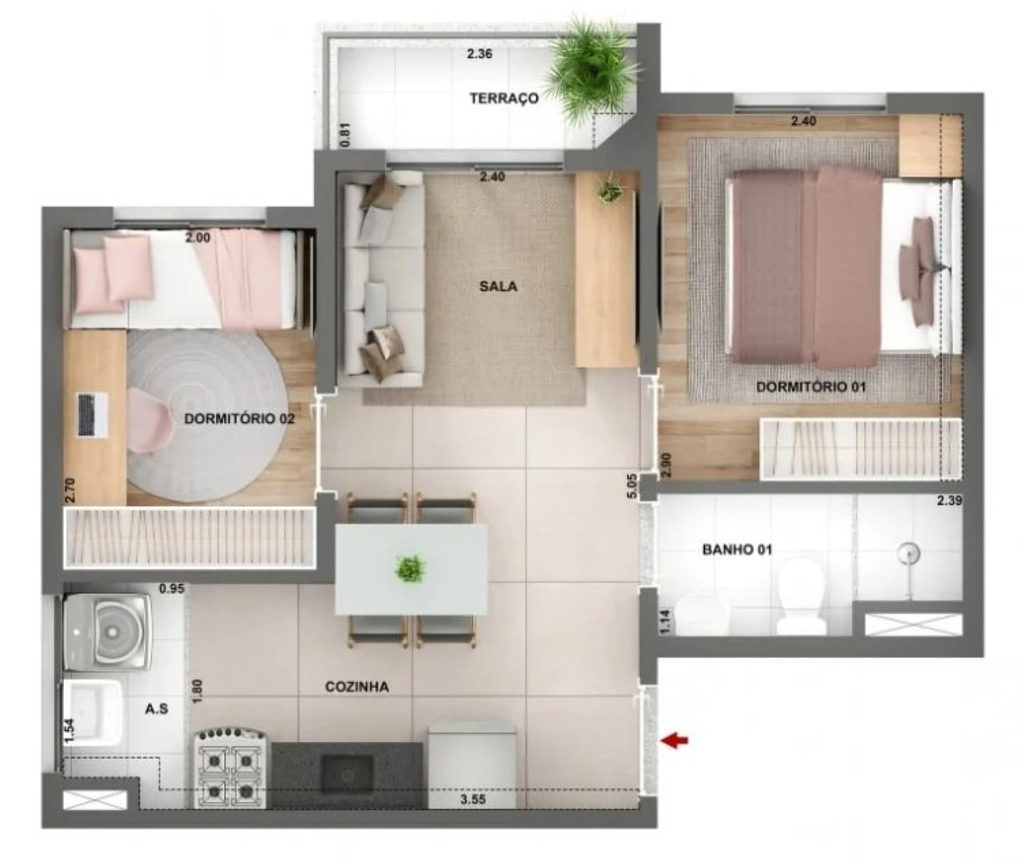 Apartamento, 1 quarto, 25 m² - Foto 16