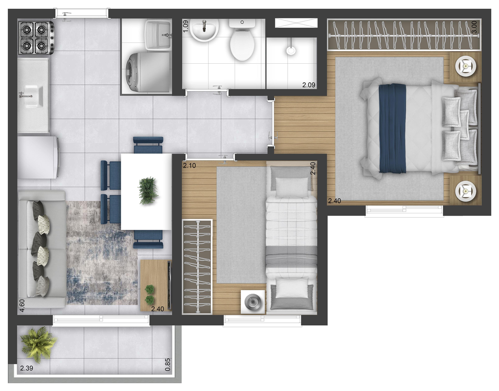 Apartamento, 2 quartos, 32 m² - Foto 16