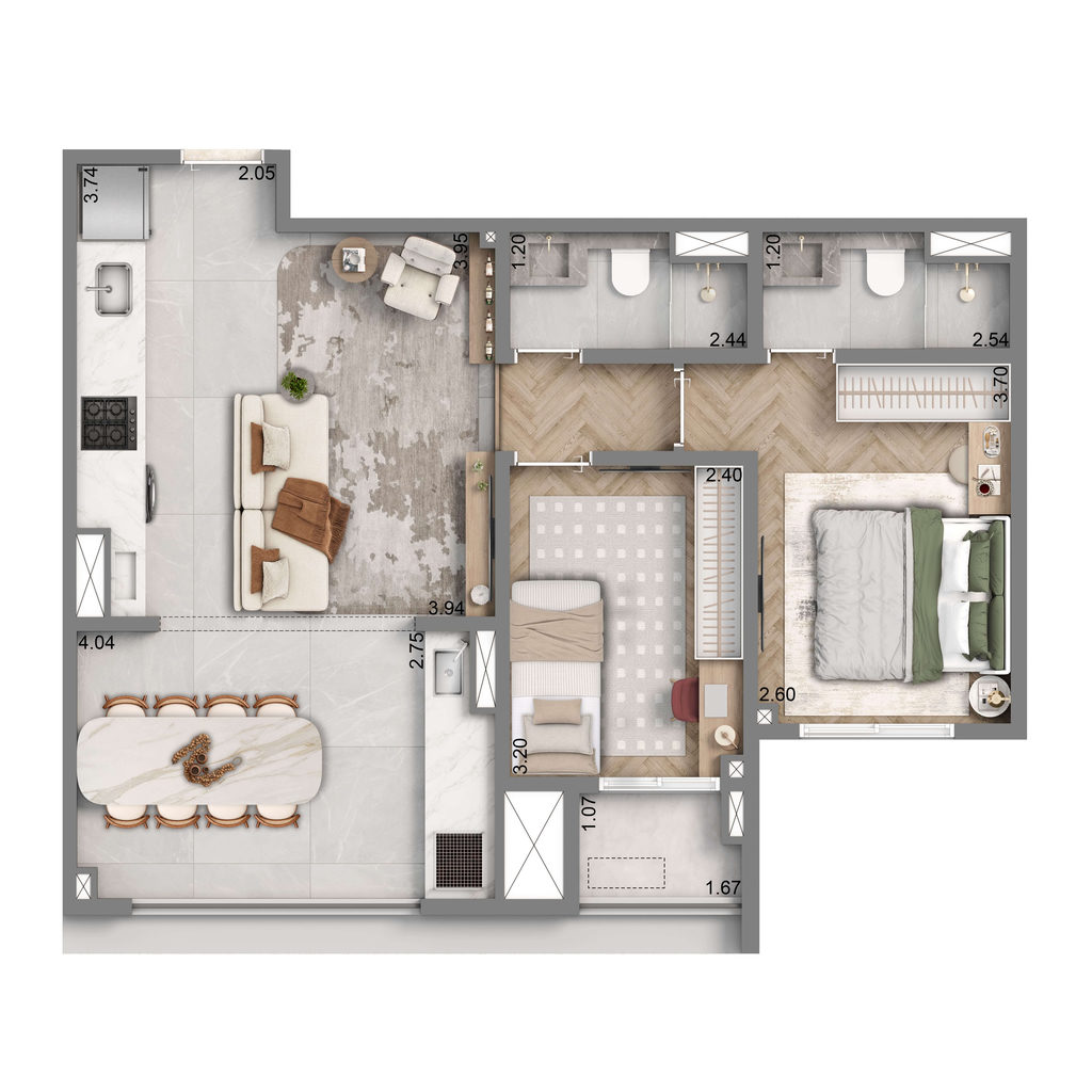 Apartamento, 2 quartos, 92 m² - Foto 18