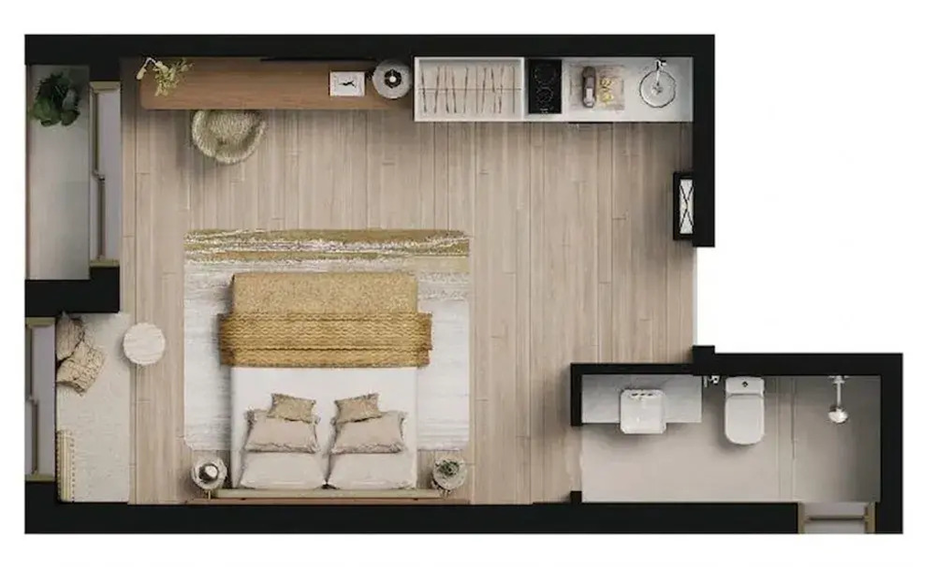 Apartamento, 1 quarto, 27 m² - Foto 50