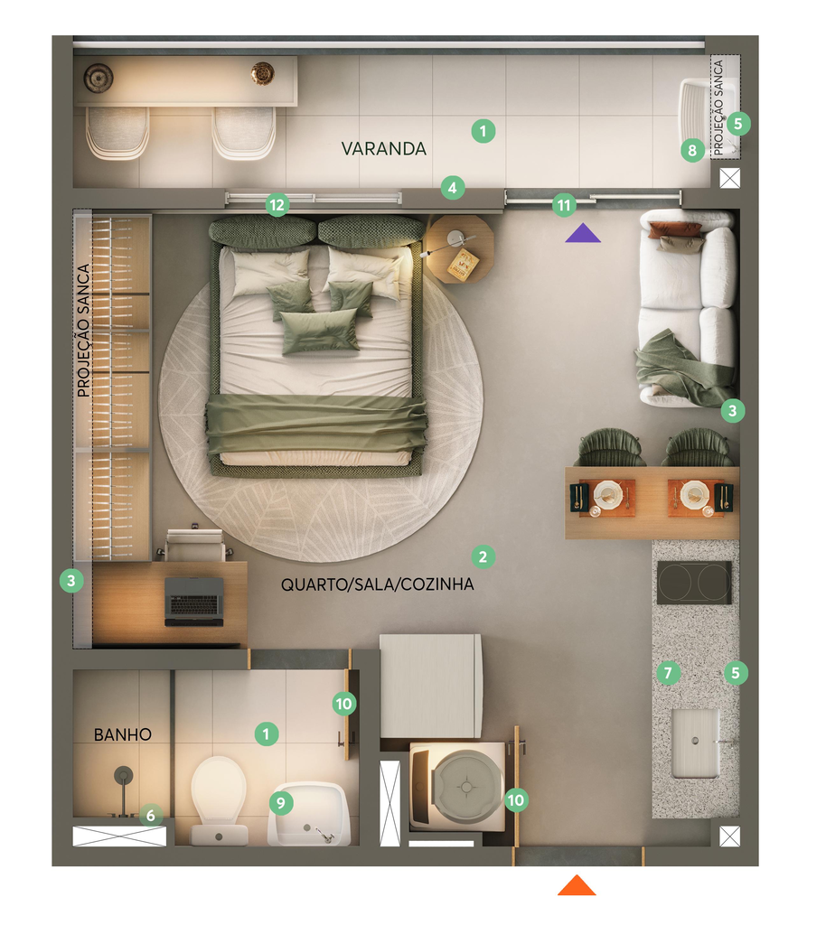 Apartamento, 2 quartos, 35 m² - Foto 16