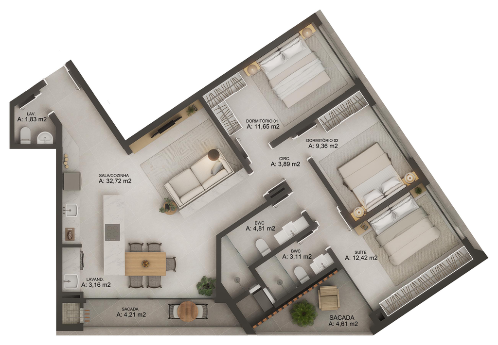 Apartamento, 4 quartos, 117 m² - Foto 38