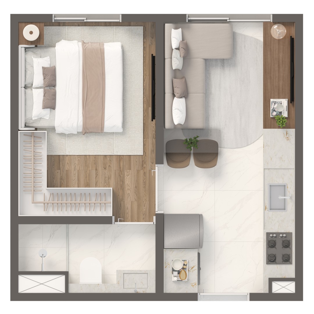 Apartamento, 2 quartos, 30 m² - Foto 26
