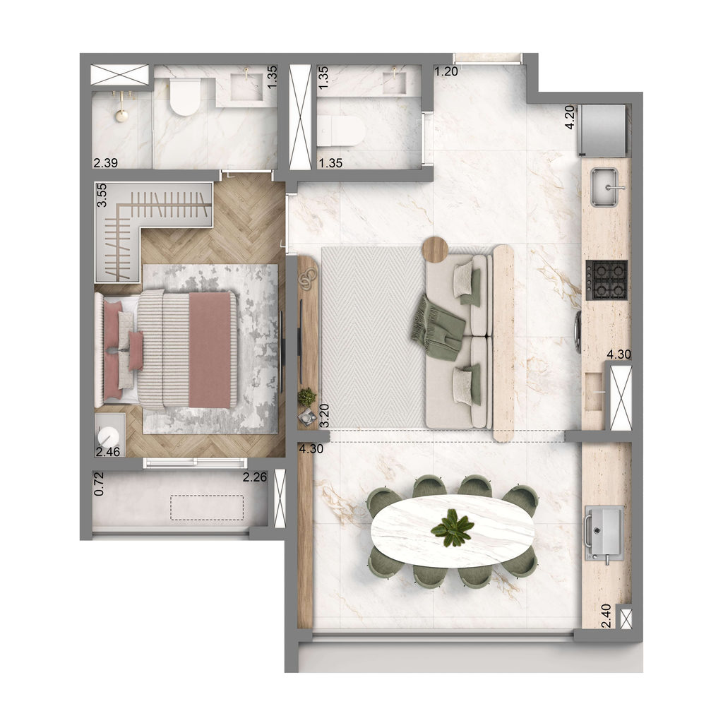 Apartamento, 2 quartos, 92 m² - Foto 16
